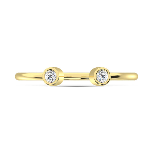 14K Yellow Gold  Diamond 1/10 Ct.Tw. Fashion Ring