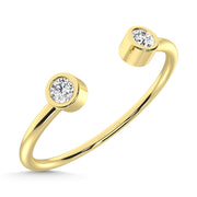 14K Yellow Gold  Diamond 1/10 Ct.Tw. Fashion Ring