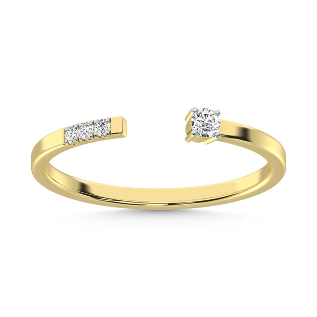 14K Yellow Gold  Diamond 1/20 Ct.Tw. Fashion Ring