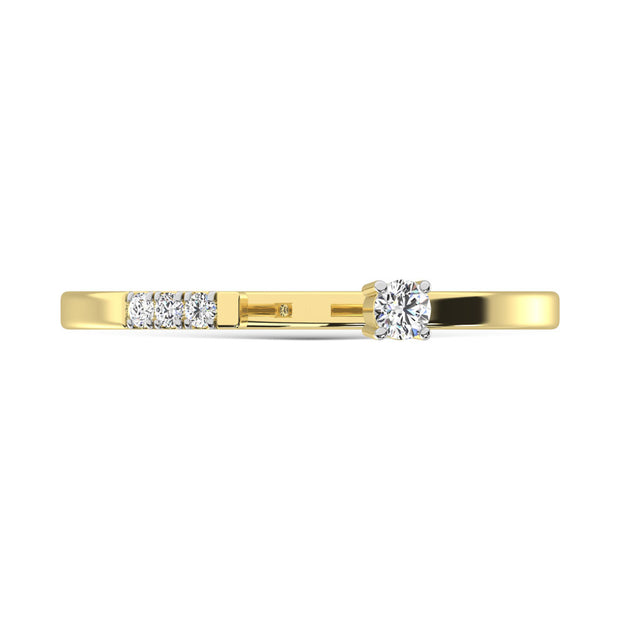 14K Yellow Gold  Diamond 1/20 Ct.Tw. Fashion Ring