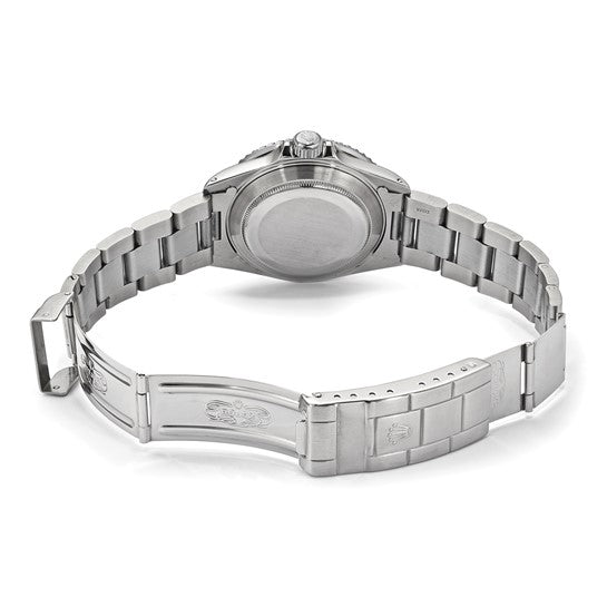 Copy of Pre-owned Rolex Stainless steel 18KW Bezel Men's Men's Diamond Black Watch