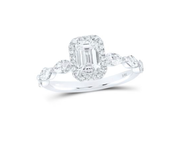 14K 1 3/4CTW-DIA 1CT-CENTER ENGAGEMENT RING (CERTIFIED)