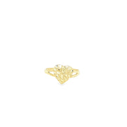 10K NUGGET HEART RING
