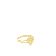 10K NUGGET HEART RING