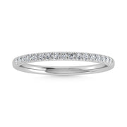 14K White Gold Lab Grown Diamond 1/6 Ct.Tw. IGI Certified Wedding Band