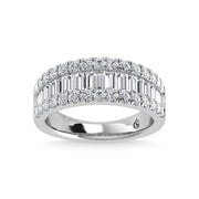 14K White Gold Lab Grown Diamond 1 Ct.Tw. Wedding Band