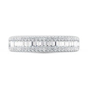 14K White Gold Lab Grown Diamond 1/2 Ct.Tw. Baguette Wedding Band