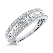 14K White Gold Lab Grown Diamond 1/2 Ct.Tw. Baguette Wedding Band