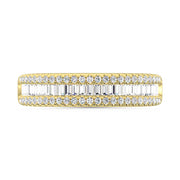 14K Yellow Gold Lab Grown Diamond 1/2 Ct.Tw. Baguette Wedding Band