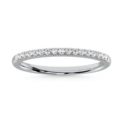 10K White Gold Lab Grown Diamond 1/6 Ct.Tw. Wedding Band