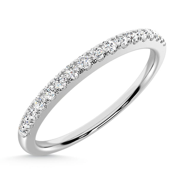 10K White Gold Lab Grown Diamond 1/6 Ct.Tw. Wedding Band