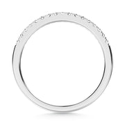 10K White Gold Lab Grown Diamond 1/6 Ct.Tw. Wedding Band