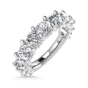 14K White Gold Lab Grown Diamond 2 5/8 Ct.Tw. Round Shape Wedding Band