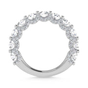 14K White Gold Lab Grown Diamond 2 5/8 Ct.Tw. Round Shape Wedding Band