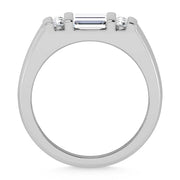 14K White Gold Lab Grown Diamond 2 Ct.Tw. Mens Ring