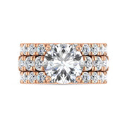 14K Rose Gold Lab Grown Diamond 4 7/8 Ct.Tw. Bridal Ring