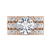 14K Rose Gold Lab Grown Diamond 8 Ct.Tw. Bridal Ring