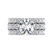 14K White Gold Lab Grown  Diamond 7 1/4 Ct.Tw. Bridal Ring