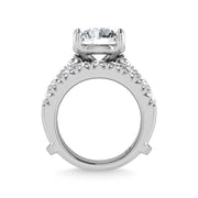 14K White Gold Lab Grown  Diamond 8 Ct.Tw. Bridal Ring