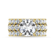 14K Yellow Gold Lab Grown  Diamond 4 7/8 Ct.Tw. Bridal Ring