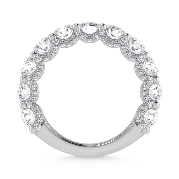 14K White Gold Lab Grown Diamond 2 3/4 Ct.Tw. Band