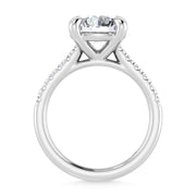 14K White Gold Lab Grown Diamond 2 1/3 Ct.Tw. Engagement Ring (IGI Certified Center 2ct)