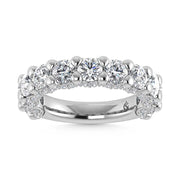 14K White Gold Lab Grown Diamond 2 5/8 Ct.Tw. Band