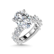 14K White Gold Lab Grown  Diamond 7 Ct.Tw. Victoria Engagement Ring