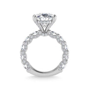 14K White Gold Lab Grown  Diamond 9 1/6 Ct.Tw. Victoria Engagement Ring