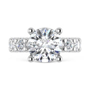 14K White Gold Lab Grown Diamond 5 3/8 Ct.Tw. Victoria Engagement Ring