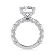 14K White Gold Lab Grown Diamond 5 3/8 Ct.Tw. Victoria Engagement Ring