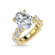 14K Yellow Gold Lab Grown  Diamond 5 3/8 Ct.Tw. Victoria Engagement Ring