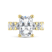 14K Yellow Gold Lab Grown  Diamond 7 1/6 Ct.Tw. Victoria Engagement Ring