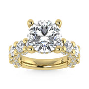 14K Yellow Gold Lab Grown Diamond 5 3/8 Ct.Tw. Victoria Engagement Ring