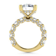 14K Yellow Gold Lab Grown Diamond 5 3/8 Ct.Tw. Victoria Engagement Ring