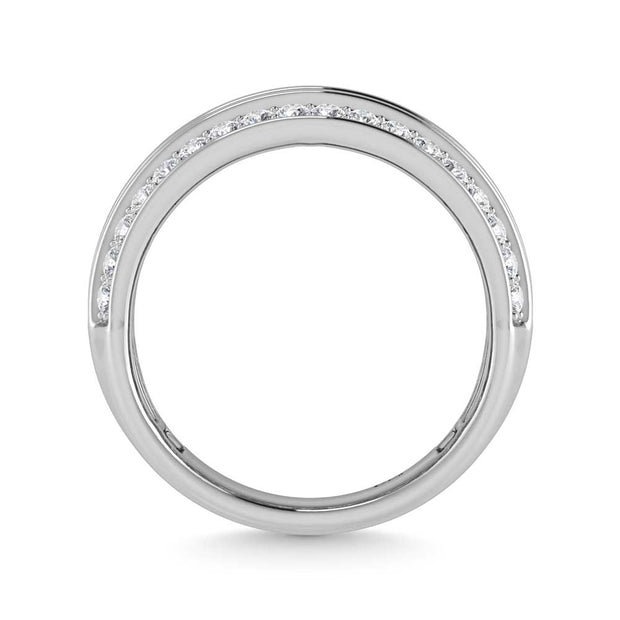 14K White Gold Lab Grown Diamond 3 Ct.Tw. Slim Baguette Band