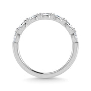 14K White Gold Lab Grown Diamond 1/4 Ct.Tw. Stackable Band
