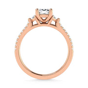 14K Rose Gold Lab Grown Diamond 1 1/4 Ct.Tw. Engagement Ring