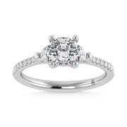 14K White Gold Lab Grown Diamond 1 1/4 Ct.Tw. Engagement Ring