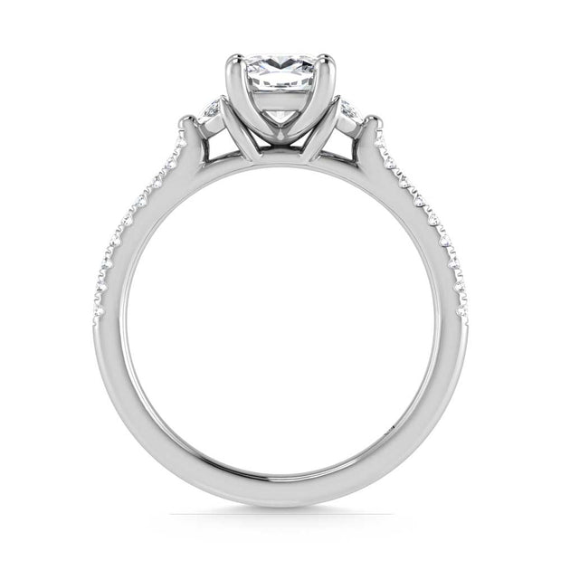 14K White Gold Lab Grown Diamond 1 1/4 Ct.Tw. Engagement Ring