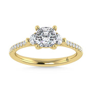 14K Yellow Gold Lab Grown Diamond 1 1/4 Ct.Tw. Engagement Ring