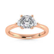 14K Rose Gold Lab Grown Diamond 1 1/6 Ct.Tw. Engagement Ring