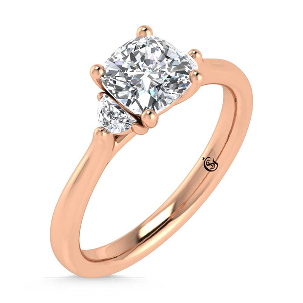 14K Rose Gold Lab Grown Diamond 1 1/6 Ct.Tw. Engagement Ring