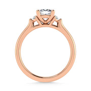 14K Rose Gold Lab Grown Diamond 1 1/6 Ct.Tw. Engagement Ring