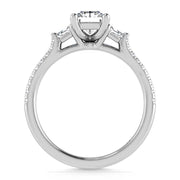 14K White Gold Lab Grown Diamond 1 3/8 Ct.Tw. Engagement Ring