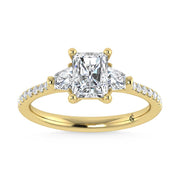 14K Yellow Gold Lab Grown Diamond 1 3/8 Ct.Tw. Engagement Ring