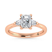 14K Rose Gold Lab Grown Diamond 1 1/4 Ct.Tw. Engagement Ring