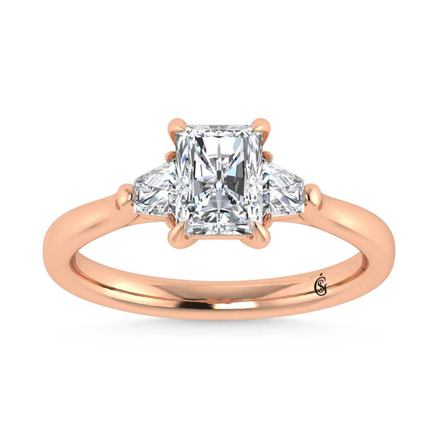 14K Rose Gold Lab Grown Diamond 1 1/4 Ct.Tw. Engagement Ring