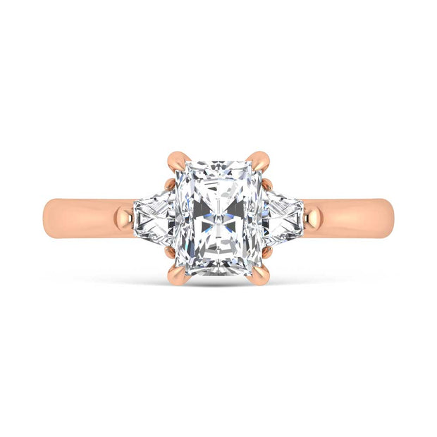 14K Rose Gold Lab Grown Diamond 1 1/4 Ct.Tw. Engagement Ring