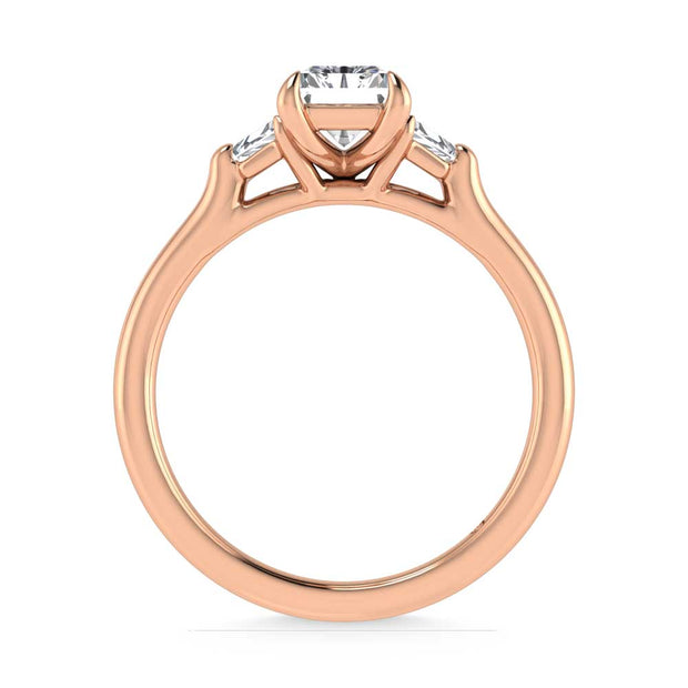 14K Rose Gold Lab Grown Diamond 1 1/4 Ct.Tw. Engagement Ring